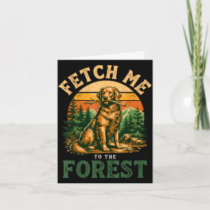 Carte Récupérateur de chien extérieur amateur de chien e