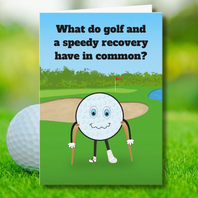 Carte Récupération de Blessure de Golf Humoristique Meil (Créateur téléchargé)