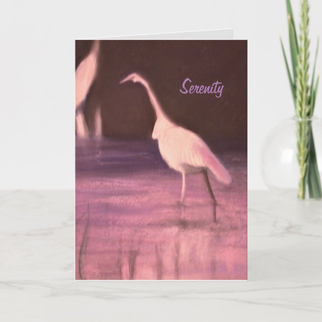 Carte Récupération "Sérénité" (Devant)