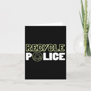 Carte Recyclage Environnementaliste Recycler Police Terr