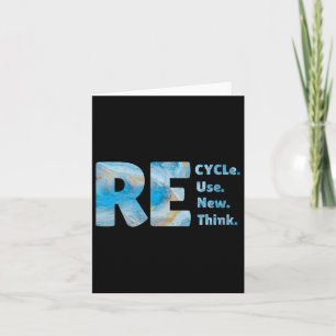 Carte Recycle Réutiliser Renouveler Repenser la crise De