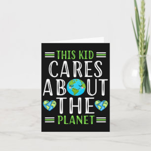 Carte Recycler Ce Enfant S'Occupe Planète Sauver Monde H