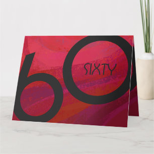 Carte Red 60 Dix Anniversaire