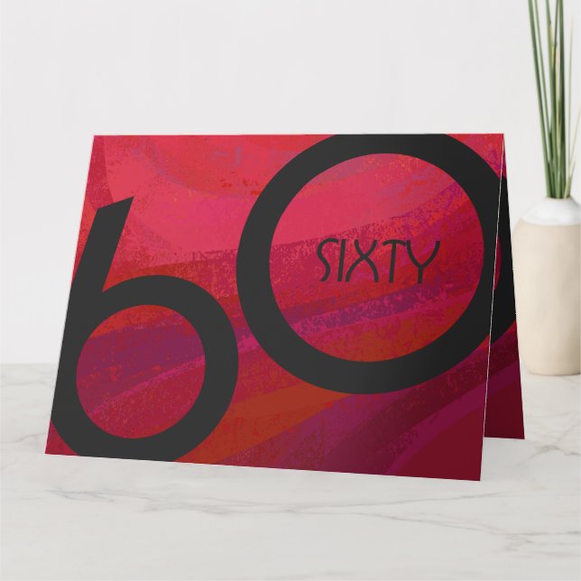Carte Red 60 Dix Anniversaire (Devant)