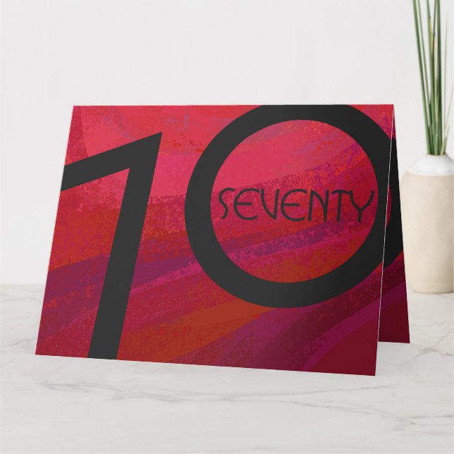 Carte Red 70 Dix Anniversaire (Devant)
