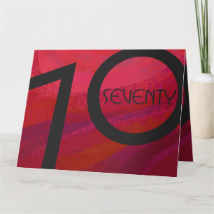 Carte Red 70 Dix Anniversaire