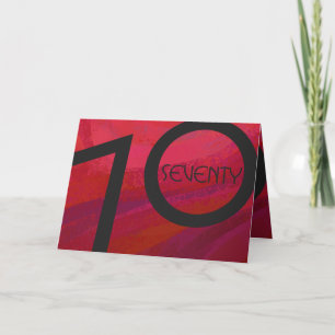 Carte Red 70 Dix Anniversaire