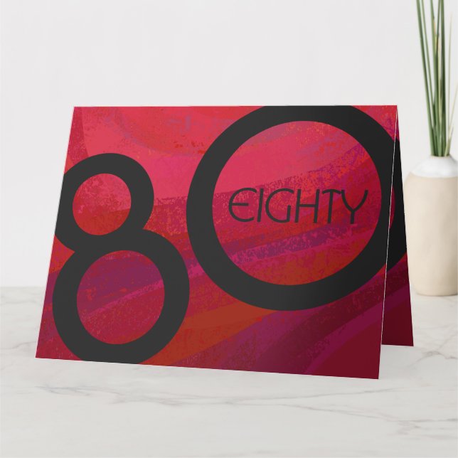Carte Red 80 Dix Anniversaire (Devant)