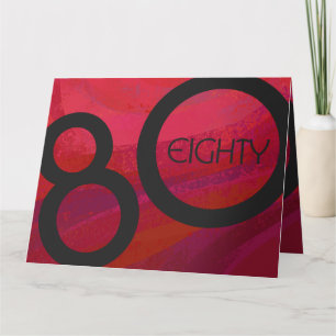 Carte Red 80 Dix Anniversaire
