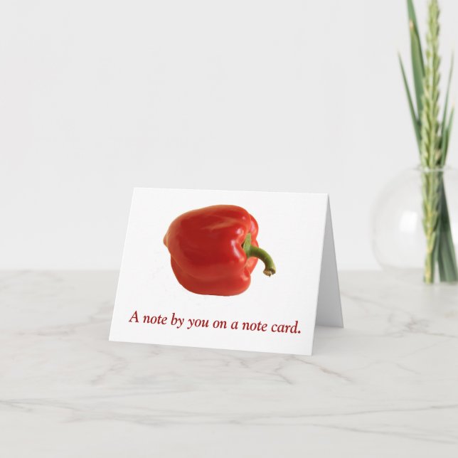 Carte Red Bell Pepper Bright Photo sur (Devant)