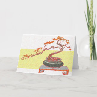 Carte Red Bonsai Salutations