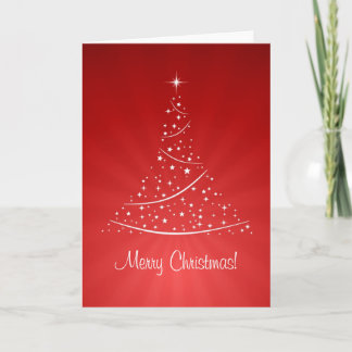 Carte Red Christmas Tree