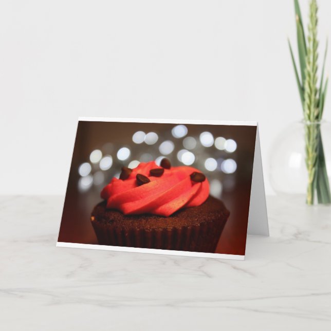 Carte Red Cupcake Delft (Devant)