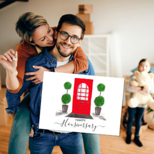 Carte Red Door Happy Housiversary agent immobilier