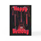 Red Happy Birthday Guitars par Valxart