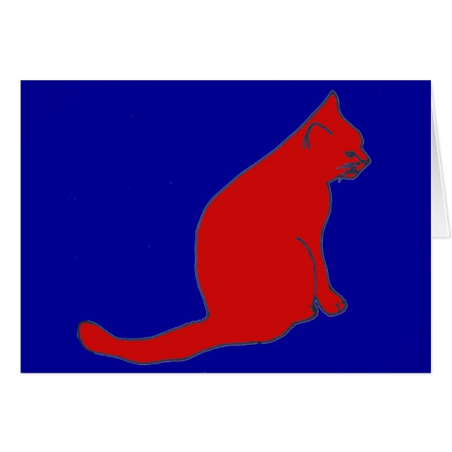 Carte Red Kitty (Devant horizontal)