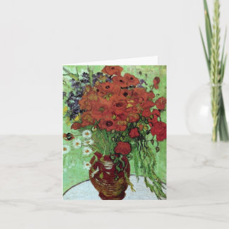 Carte Red Poppies & Daisies (F280) Van Gogh Fine Art