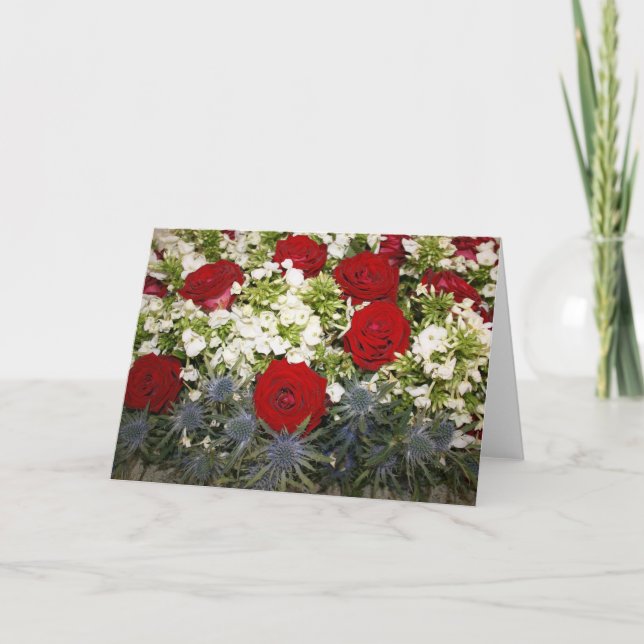Carte Red Rose Bouquet (Devant)