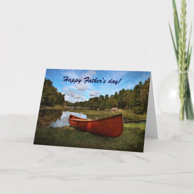 Carte Red rustic canoe (Devant)