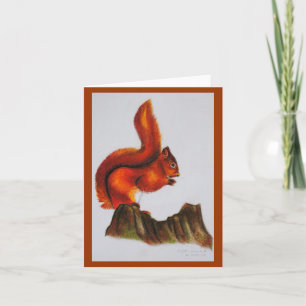 Carte Red Squirel Note