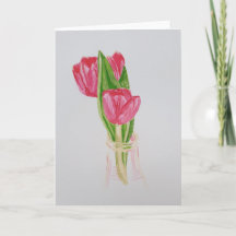 Carte Red Tulip