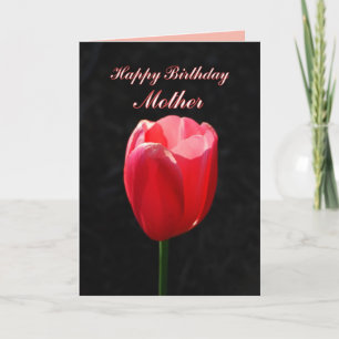 Carte Red Tulip Bonne mère d'anniversaire