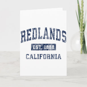 Carte Redlands Californie Ca Vintage Établie Premium