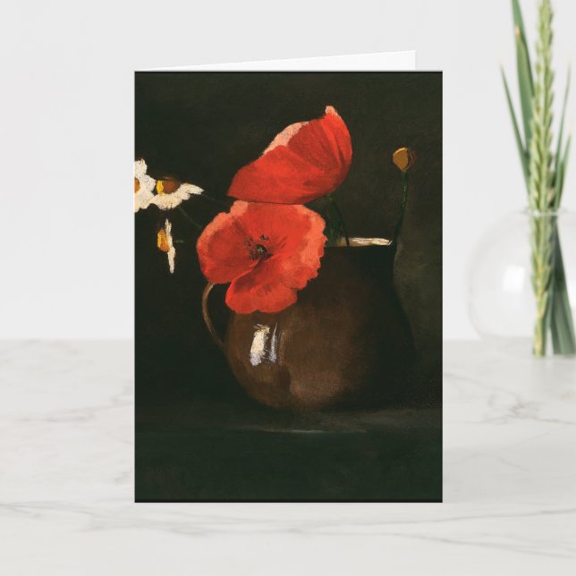 Carte Redon - Pavots et pâtisseries (Devant)