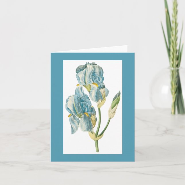 Carte Redoute iris Notecard (Devant)