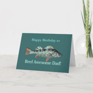 Carte Reel Awesome Dad Fishing Humor Birthday Humor