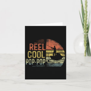 Carte Reel Cool Pop-pop Pêche Cadeaux Pop-pop Anniversai