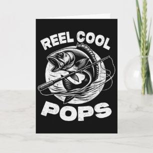 Carte Reel Cool Pops Pops de pêche Fête des Pères Pêcheu