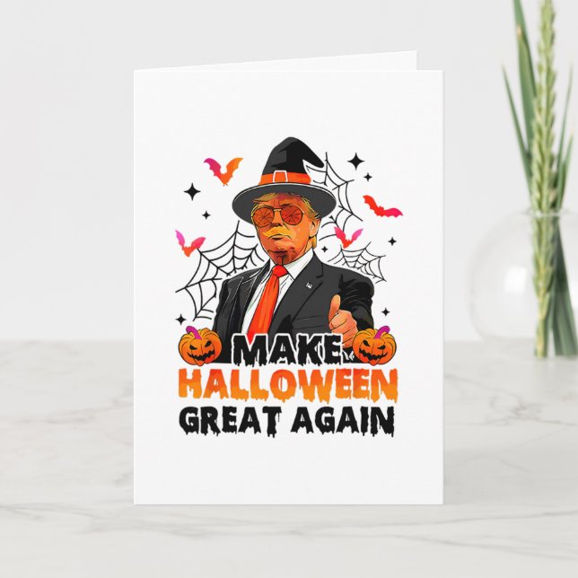 Carte Refaire Halloween Grande Encore Drôle Trump Fantôm (Devant)