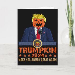 Carte Refaire Halloween Great Again Trump Trumpkin Homme