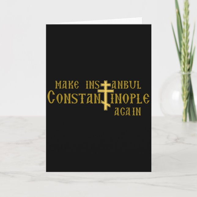 Carte Refaire Istanbul Constantinople à nouveau Orthodox (Devant)