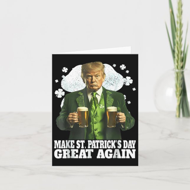 Carte Refaire la Saint-Patrick Grande Encore Drin Drôle  (Devant)