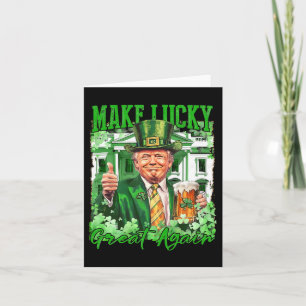 Carte Refaire l'Amérique chanceuse encore Trump St. Patr