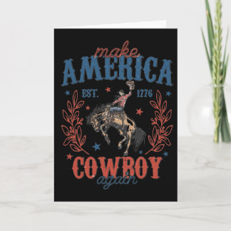 Carte Refaire l'Amérique Cow-Boy Occidental à nouveau Ré