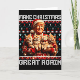 Carte Refaire Noël plus grand encore Xmas Drôle Trump Py