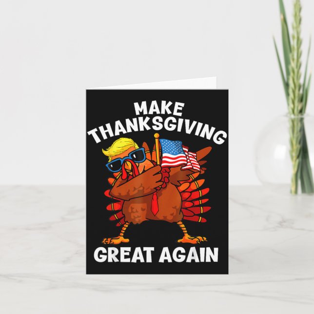 Carte Refaire Thanksgiving Great Encore Dandinant Dinde  (Devant)