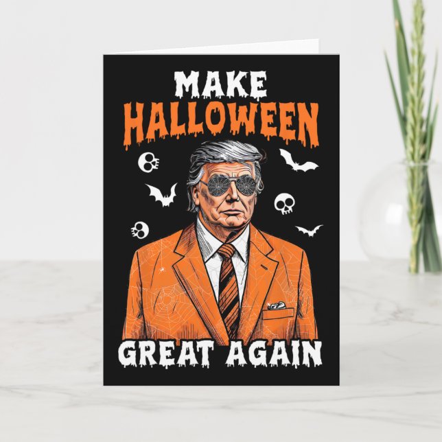Carte Refaisons Halloween Grande Encore Donald Trump Mer (Devant)