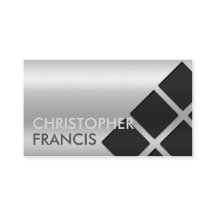 Carte réfléchie argentée de gradient avec des