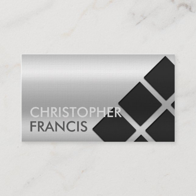 Carte réfléchie argentée de gradient avec des (Devant)