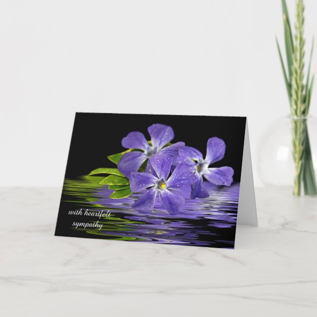 Carte reflet de myrte mauve-sympathie (Devant)