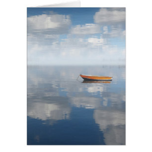 Carte reflétée de Gretting de photo de lac Shant