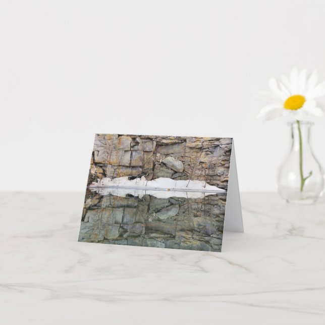 Carte Reflets du mur de la carrière de roche #2 Note de  (Petite plante)