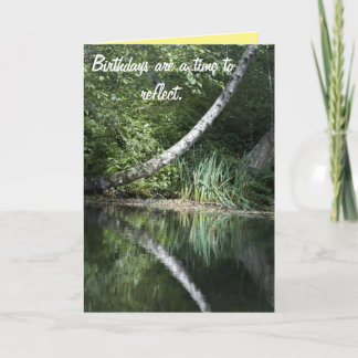 Carte Réflexion d'anniversaire