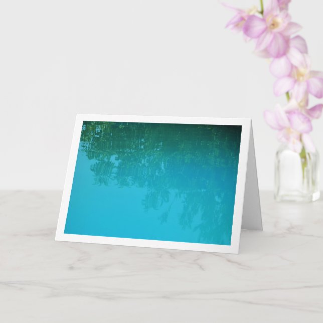 Carte Réflexion de l'arborescence dans l'Arrière - plan  (Orchidée)