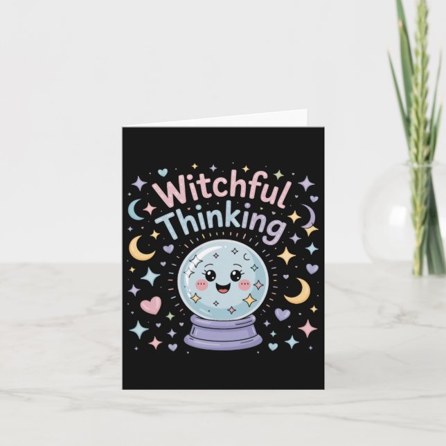 Carte Réflexion Witchful Crystal Ll Vibes Halloween (Devant)