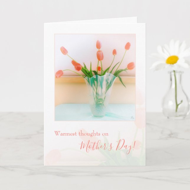 Carte Réflexions les plus chaudes, souvenir de la fête d (Petite plante)